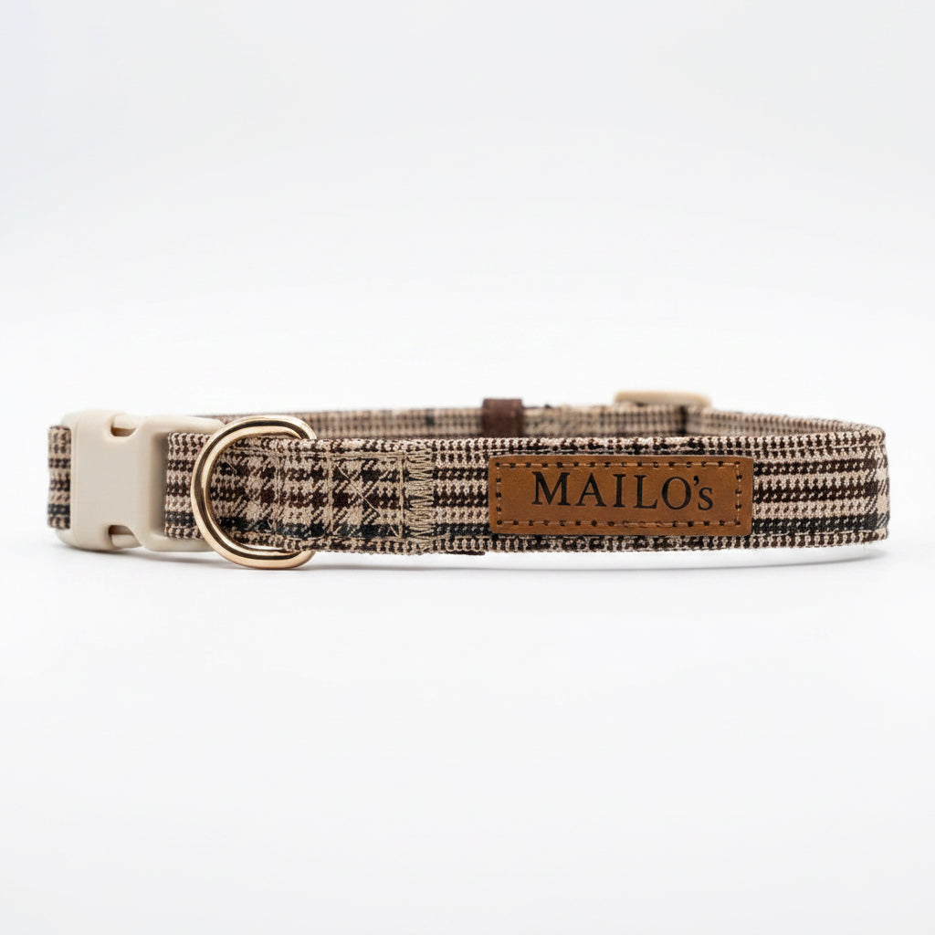 oxford plaid harness & collar